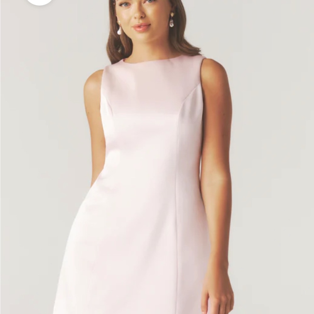 Six Stories Baby Pink Mini Satin Dress